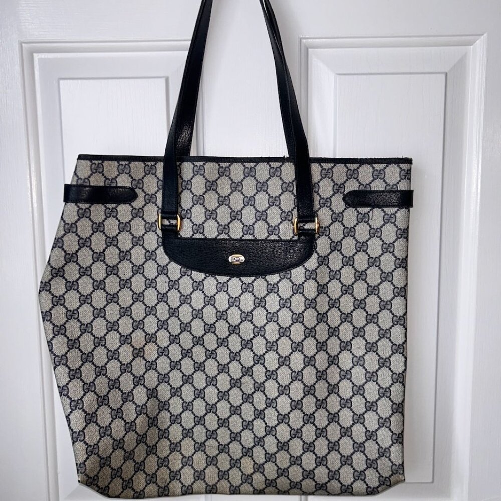 Classic Gucci Blue Tote - Picture 2 of 6